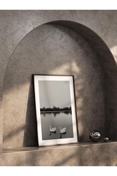 Postifull Ασπρόμαυρη αφίσα HD Photo Frameless - Διακόσμηση τοίχου σαλονιού και κουζίνας, Νο:77