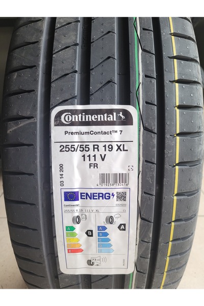 Continental 255/55R19 Continental Premium Contact7 111V XL FR Set Olarak (4 A...