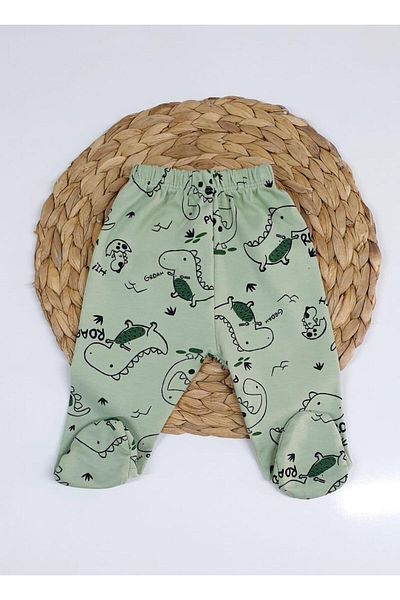 SeaBubbles Dino Newborn Baby Boy Booties Bottom
