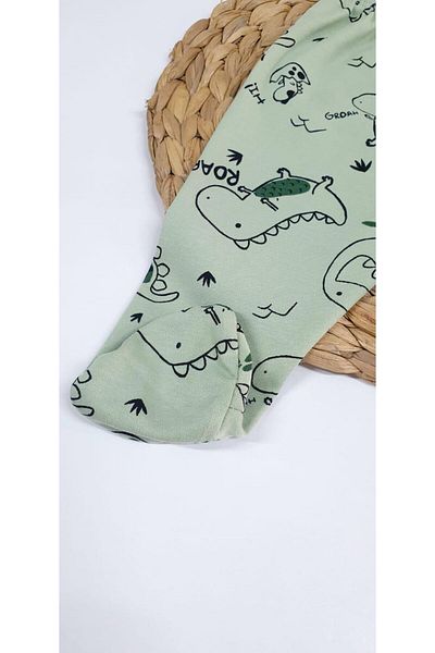 SeaBubbles Dino Newborn Baby Boy Booties Bottom