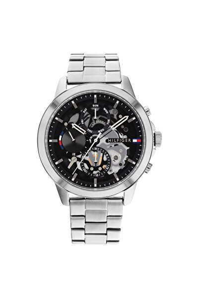 Tommy Hilfiger TH1710477 Quartz Steel Grey Black Dial 44 mm Men's Wristwatch