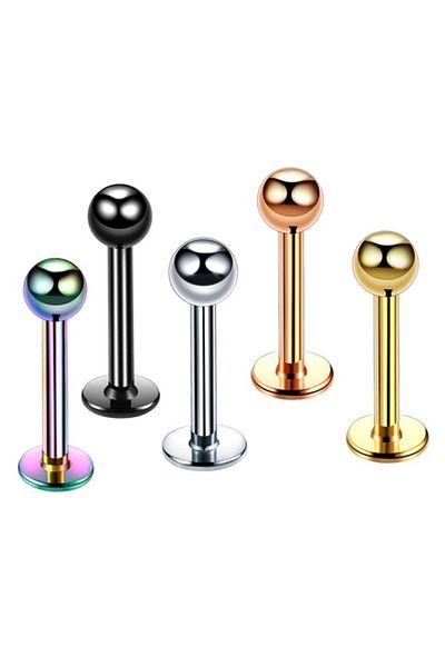 Öte Beri Hayallerin Ötesi 316l Surgical Steel Bulk Helix, Septum, Cartilage, Labret, Smiley, Tragus 3 Pieces Black Piercing