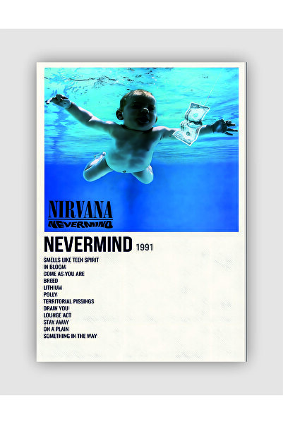 Nirvana Nevermind  Rock Music Wall Poster - Thick Paper - Frameless