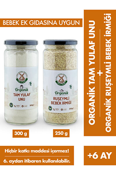 Mill & More Only Natural Products Organik Ruşeymli Bebek İrmiği 250 g + Organ...