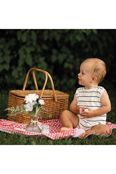 Antebies Navy Blue Striped Knitwear Barbatöz