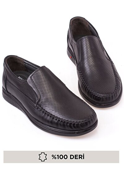 maximoda Pantofi pentru bărbați din piele naturală, de vară, fără șireturi, d...