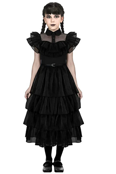 Tomac Wednesday Addams Çarşamba Kostüm