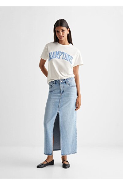 Mango Teen Tricou Alb Pentru Copii