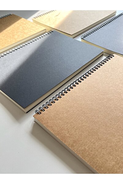 Fark Tanıtım B5 (17.6CM X 25CM) 1 Black Covered Checkered Spiral Notebook