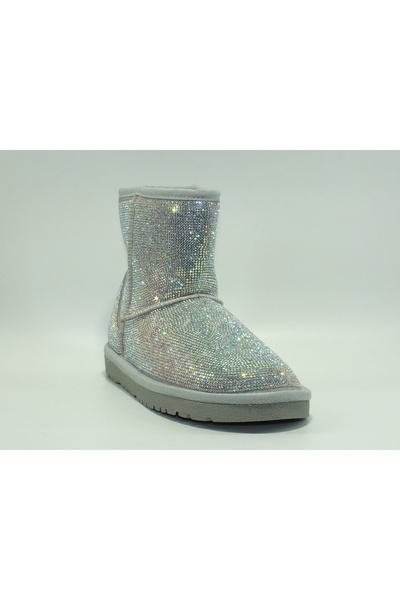 Guja Pırıltılı taşlı içi kürklü bot ( kalıbı 1 numara küçüktür )