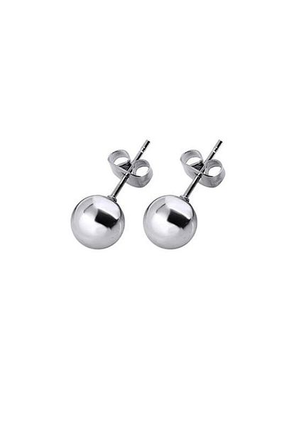 Öte Beri Hayallerin Ötesi Silver 316 L Stainless Antiallergic Earring Set - 1 Pair Bulk