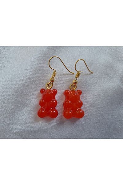 Es Kozmetik Teddy Bear Haribo Earrings with Jelly