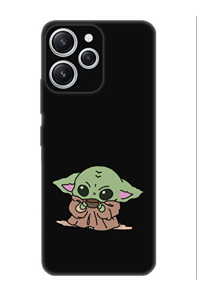 frondcase حافظة هاتف ريدمي 12 بيبي يودا الأسود