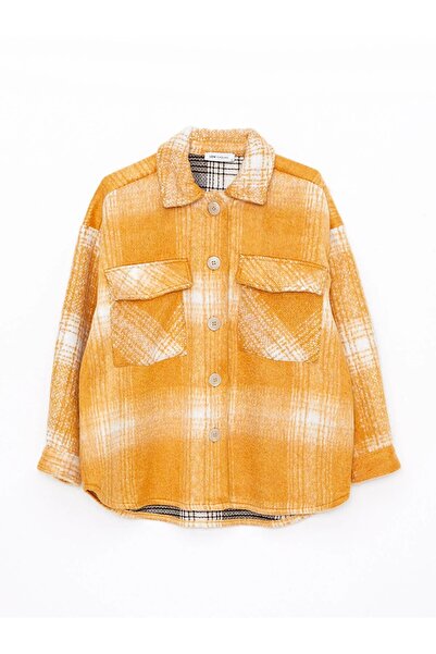 LC Waikiki LCW Vision Ekose Uzun Kollu Kadın Oduncu Gömlek Ceket