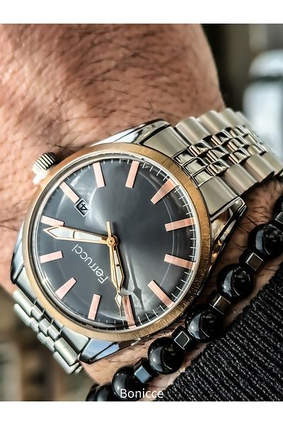 Ferrucci Silver Men's Watch and Bracelet