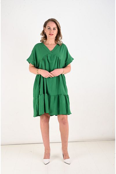 KSV Collection Women's long, frilly, day-to-day tunic