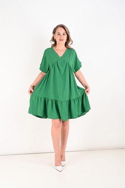 KSV Collection Women's long, frilly, day-to-day tunic