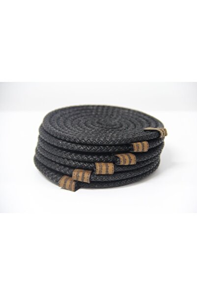 Hediyeninellitonu كوسترات قطن بوليستر 6 كوسترات أنيقة باللون الأسود