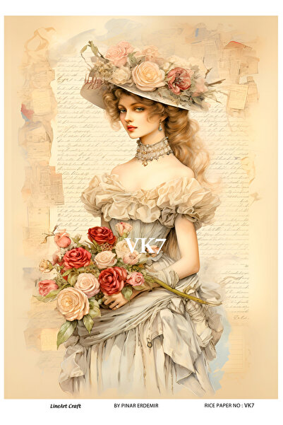 LİNEART LineArt Pirinç Dekopaj Kağıdı No:VK7