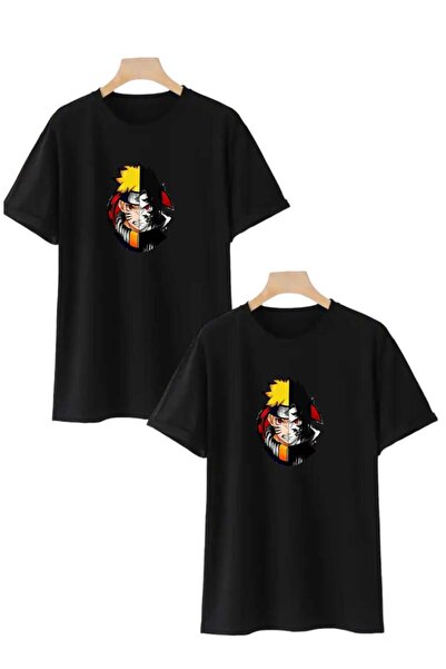 PERISENSE للجنسين النساء الرجال أنيمي ناروتو رسم مطبوعة كبيرة الحجم عاشق زوجي...