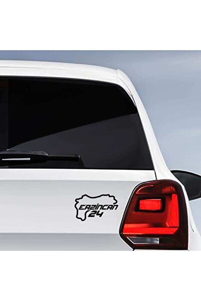 cnpromosyon Erzincan Ili 24 Plaka Kodu Memleket Yarış Pisti Sticker - Oto Araba Etiket, Aksesuar, Tuning