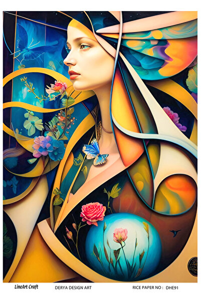 LİNEART LineArt Pirinç Dekopaj Kağıdı No:DHE91