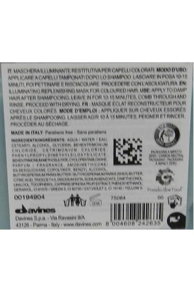Davines MINU Protective Hair Mask for Coloured Hair (250 ml) BSC27