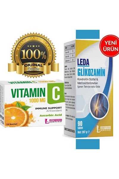 LedaPharma Ledax Vitamin 10 Chassis and Glucosamine 90 Tb - Needs Mild Vitamin and Amino Acid
