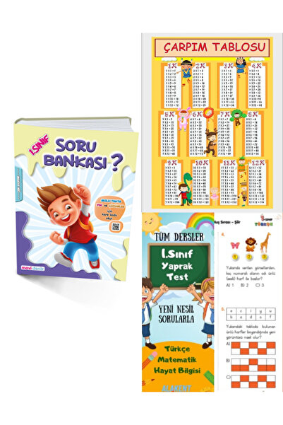 Mavi Deniz Yayınları 1.sınıf Tüm Dersler Soru Bankası 2024- Alakent Yaprak Te...