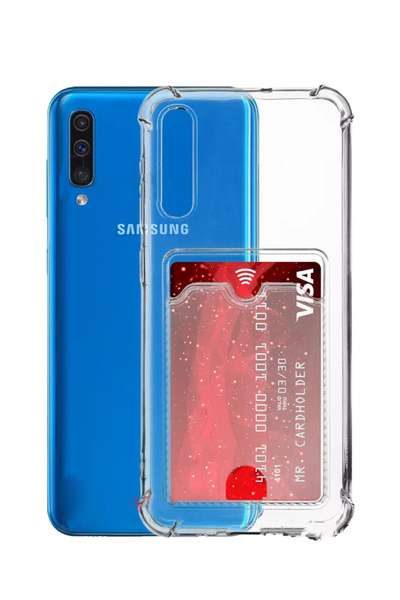 KZY İletişim Samsung Galaxy A30S Kapak Kamera Korumalı Kartlıklı Darbe Emici ...