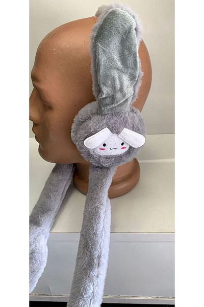 Kitti ARICI STORE - Gray Children's Plush Headset with Play and Sound