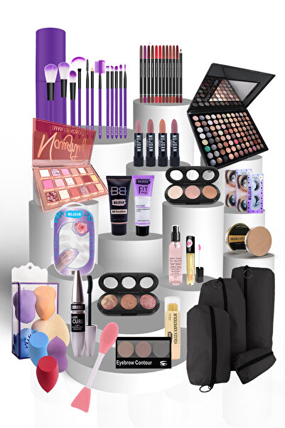 MUJGAN Kına Makyaj Seti 71 Parça Beyaz Ten