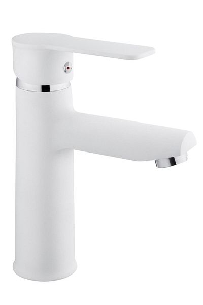 İSAOĞLU YAPI White Sink Faucet White Sink Faucet Matte White Lilac Fixture