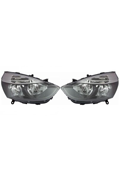 DELCO RENAULT CLİO 4 SAĞ + SOL ÖN FAR TAKIMI SİYAH ÇERÇEVELİ 2012--2019