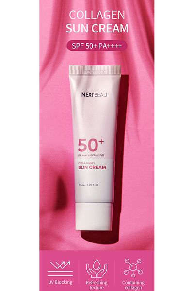 NEXTBEAU Nextbeau Brightening Collagen Sunscreen - Anti-Blemish, Spf 50+ Pa++++