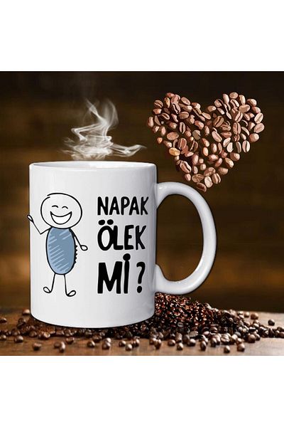 IŞILAY REKLAM كوب مكتوب عليه Napak Is Dead