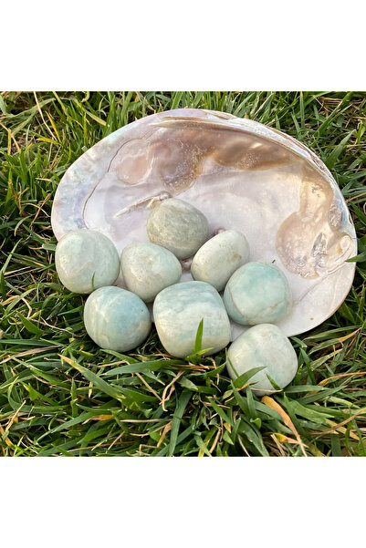 Elifsu Jewelry Amazonit Taşı Tamburlanmış Doğal Taş