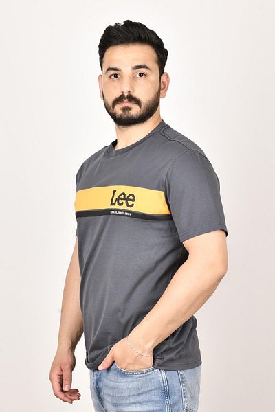 Lee L211918003 Anthracite Crew Neck Men's T-shirt