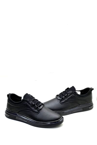 grado Men's Casual Sneakers - Genuine Leather, Black 3007