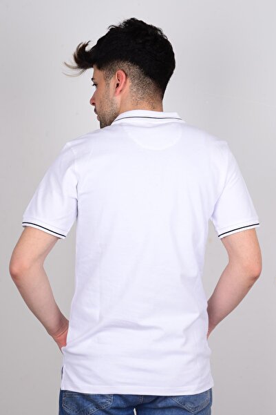 Lee Ανδρικό μπλουζάκι με ριγέ λαιμόκοψη πόλο με λευκή λαβή και λαιμόκοψη L61arllj