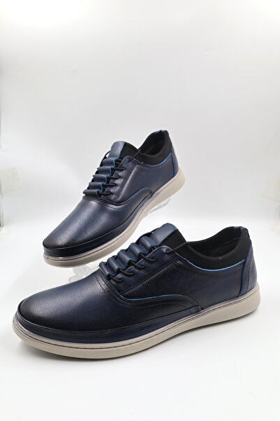 nazenintasarımlar Men's Inner Outer Genuine Leather Ultra Comfortable Lightweight Seasonal Black Casual Shoes