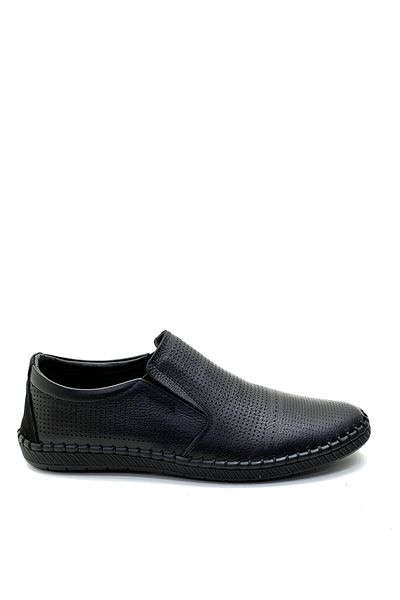 grado Genuine Leather Men's Summer Shoes Black Color 1500-9