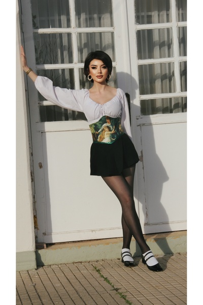 KSDESIGN forrest bel kemeri korsesi balenli