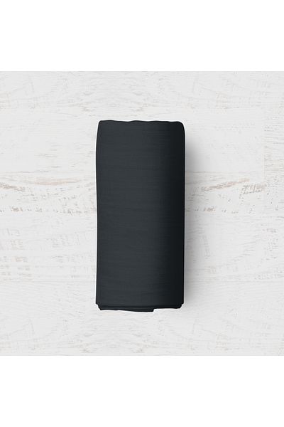 makiteks Maki 100% βαμβακερό μαύρο 100x200+50x70 Σετ σεντόνια με ψηλό χείλος