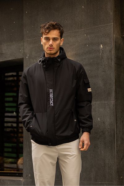 3MODA Ανδρικό αδιάβροχο με εσωτερική επένδυση με κουκούλα
