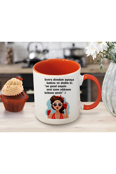 GünayStore ....SENİ ÜZEN ZIKKIMIN KÖKÜNÜ YESİN YAZILI KADIN BASKILI İÇİ VE KU...