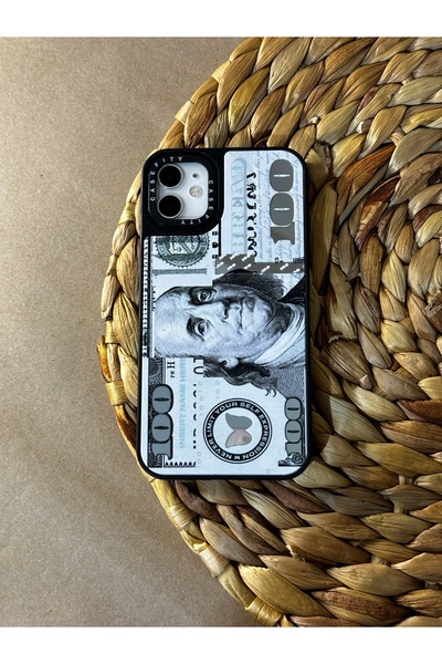 HYPERSOFT Iphone 11 (6.1 inç) Uyumlu Casefity Aynalı Kılıf Dolar Para Desenli...