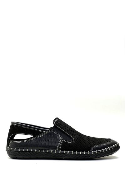 grado Genuine Leather Men's Summer Acurlu Shoes Black Color 1135-13