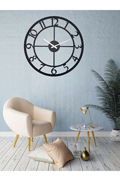 Genel Markalar Modern Tasarım Rakamlı Metal Duvar Saati 1,5 mm Kalınlık 60 x ...