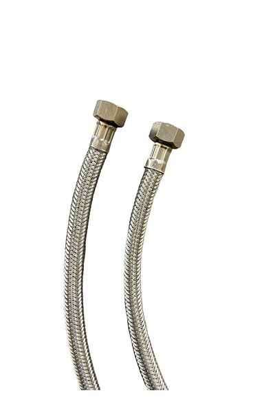 prestige store Fex Connection Circle Steel Braided 3/3-3/8 70 Cm Toilet Bidet Connection - 1 Piece